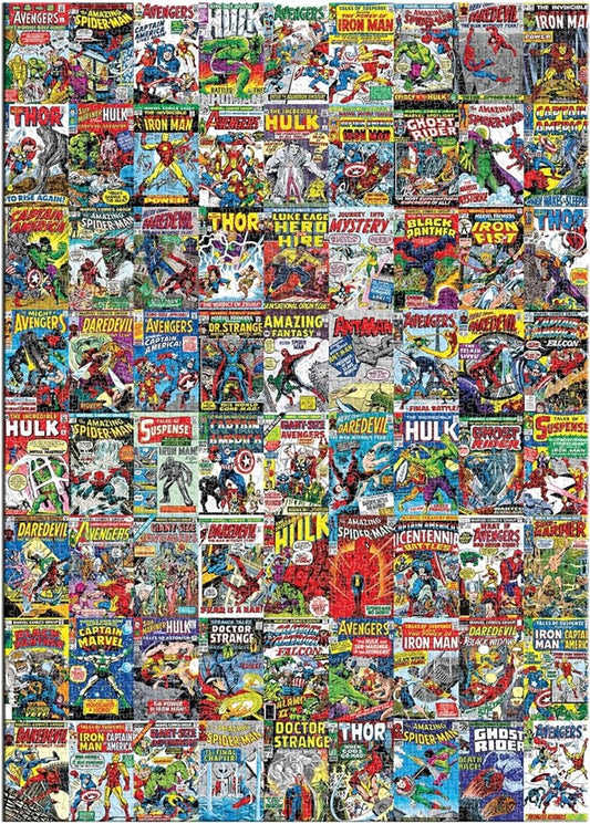 Marvel Comics Covers Superheroes 3000-Piece Jigsaw Puzzle