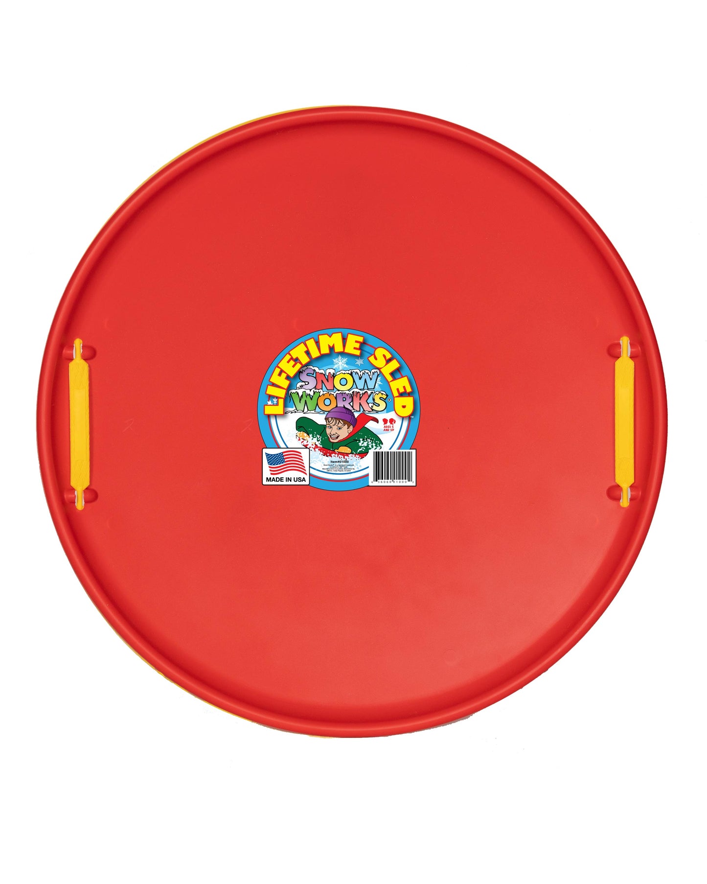 Red Snow Saucer Snow Disk